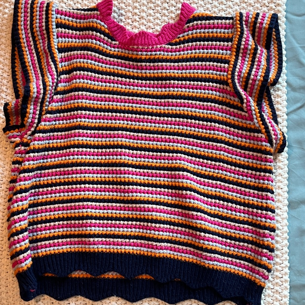 THML Multicolor Striped Crop Top